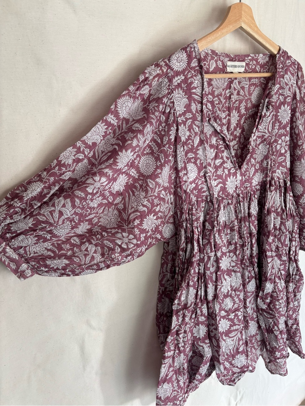 DAUGHTERS OF INDIA Kyra Mini Dress in Musk (L) - Picture 4 of 8
